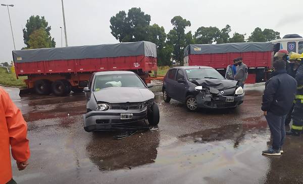 Accidente sin heridos en el cruce de la ruta 3 y 18 de Julio - La Nueva