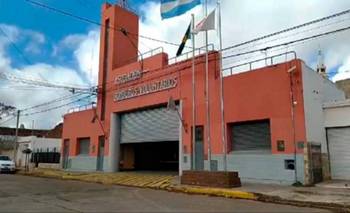 El brindis de los bomberos duró 15 minutos