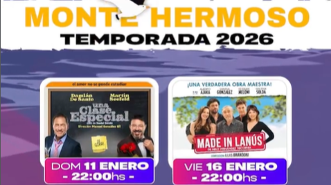 Temporada de verano en Monte Hermoso: agenda completa de espectáculos