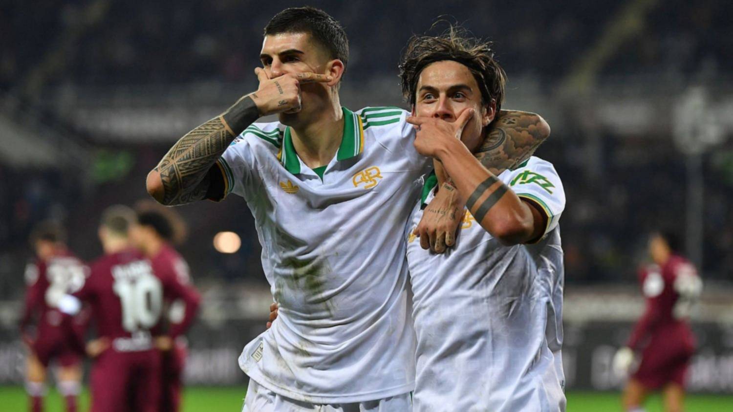 Con gol y asistencia de Dybala, Roma ganó y sigue prendido