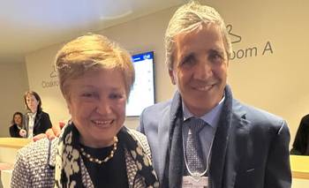 Caputo se reunió con Georgieva en el Foro de Davos en la antesala de la nueva revisión del FMI