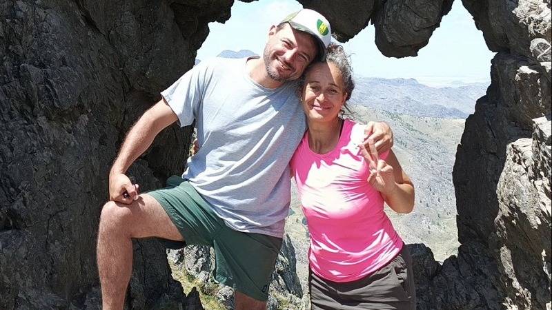 Juan Grabois vacacionó en Sierra y subió al Cerro Ventana