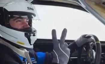 ¿Lo tenías? Colapinto aceleró en la nieve de Andorra: "Nunca me divertí tanto"