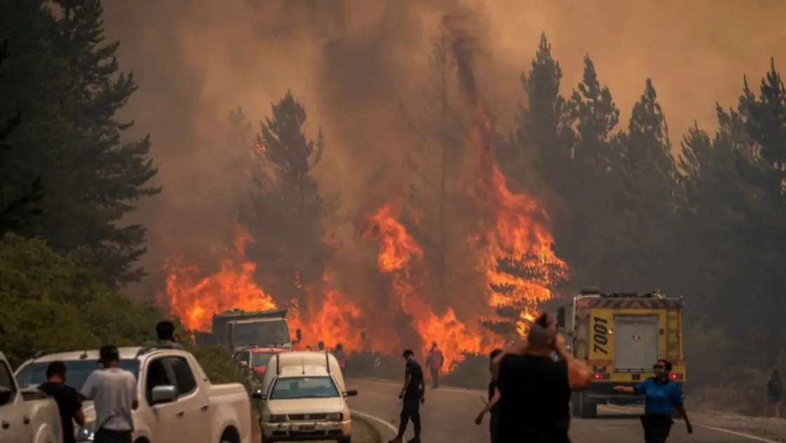 El fuego arrasa en Chubut: ya son 50 mil las hectáreas quemadas y trabajan 500 brigadistas