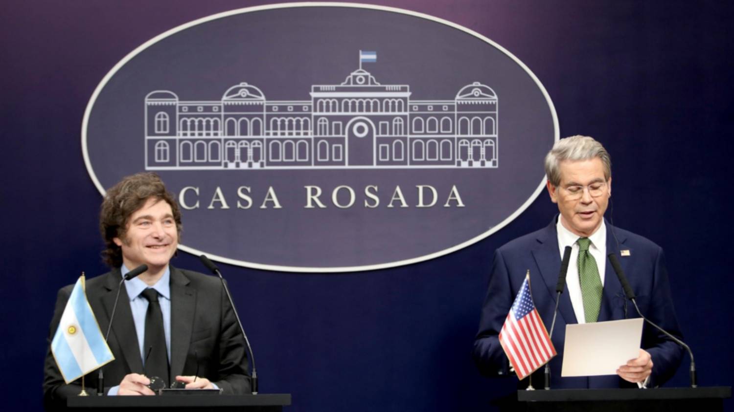 Estados Unidos le envió 800 millones de dólares a Milei para afrontar pagos con el FMI