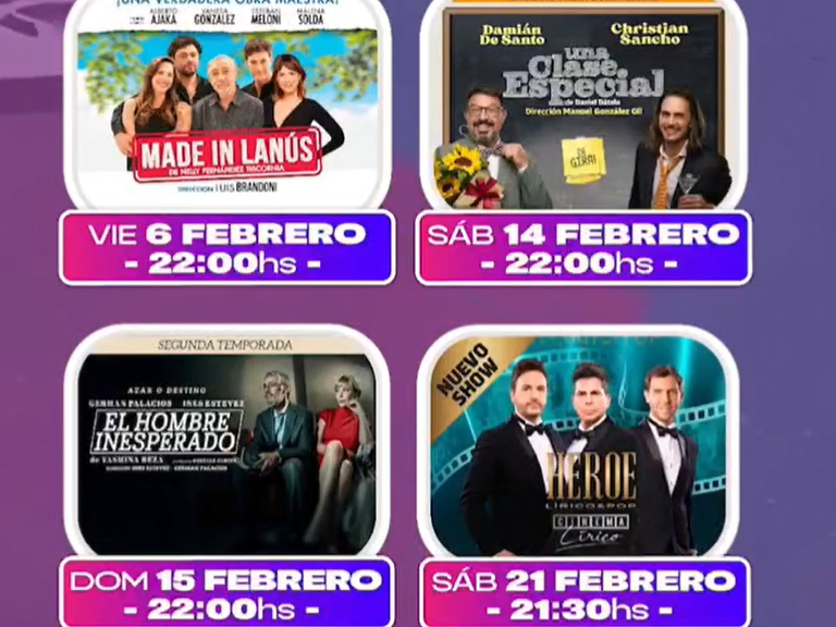Febrero llega con una cartelera imperdible al Centro Cultural Monte Hermoso