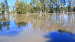 Sansinena, como todo Cerri, sufrió las consecuencias del terrible temporal