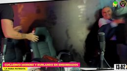 Belliboni, otra vez a las piñas en un vivo: lo increpó un libertario y Moreno tuvo que separarlos