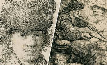 Exhiben los 35 grabados originales de Rembrandt hallados en un cajón familiar en Países Bajos