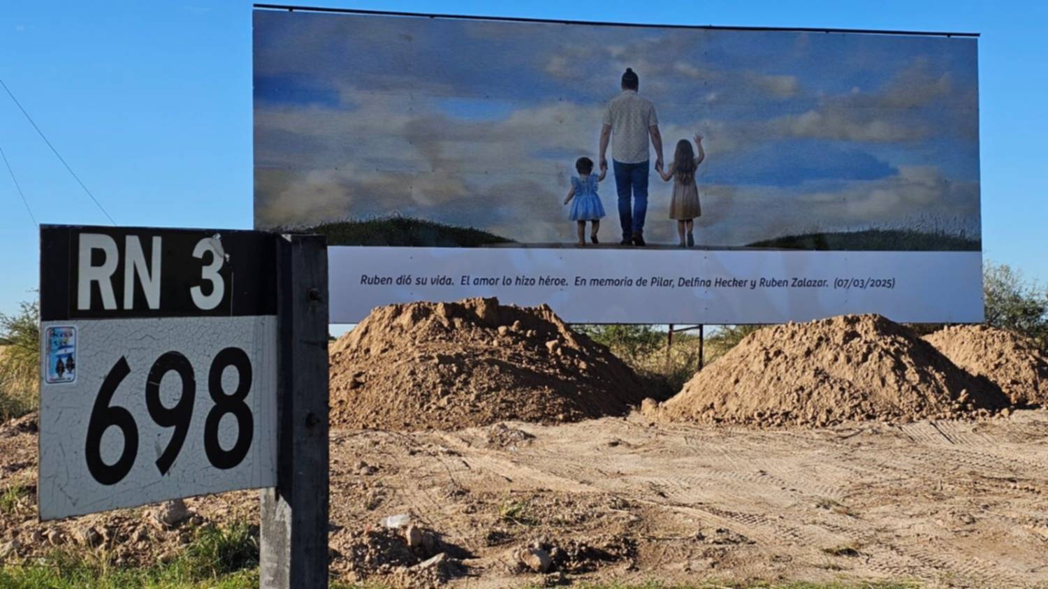 Un homenaje en Cerri recuerda a Rubén Zalazar, el hombre que intentó salvar a las hermanas Hecker