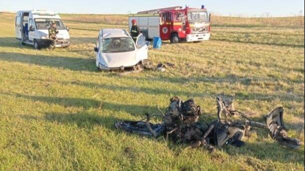 Un mujer sufrió heridas por un choque en la ruta 72