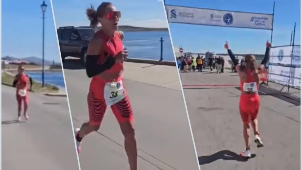 Una argentina ganó el maratón de las Malvinas y se lo dedicó a los caídos: “Fue muy emotivo y muy duro”