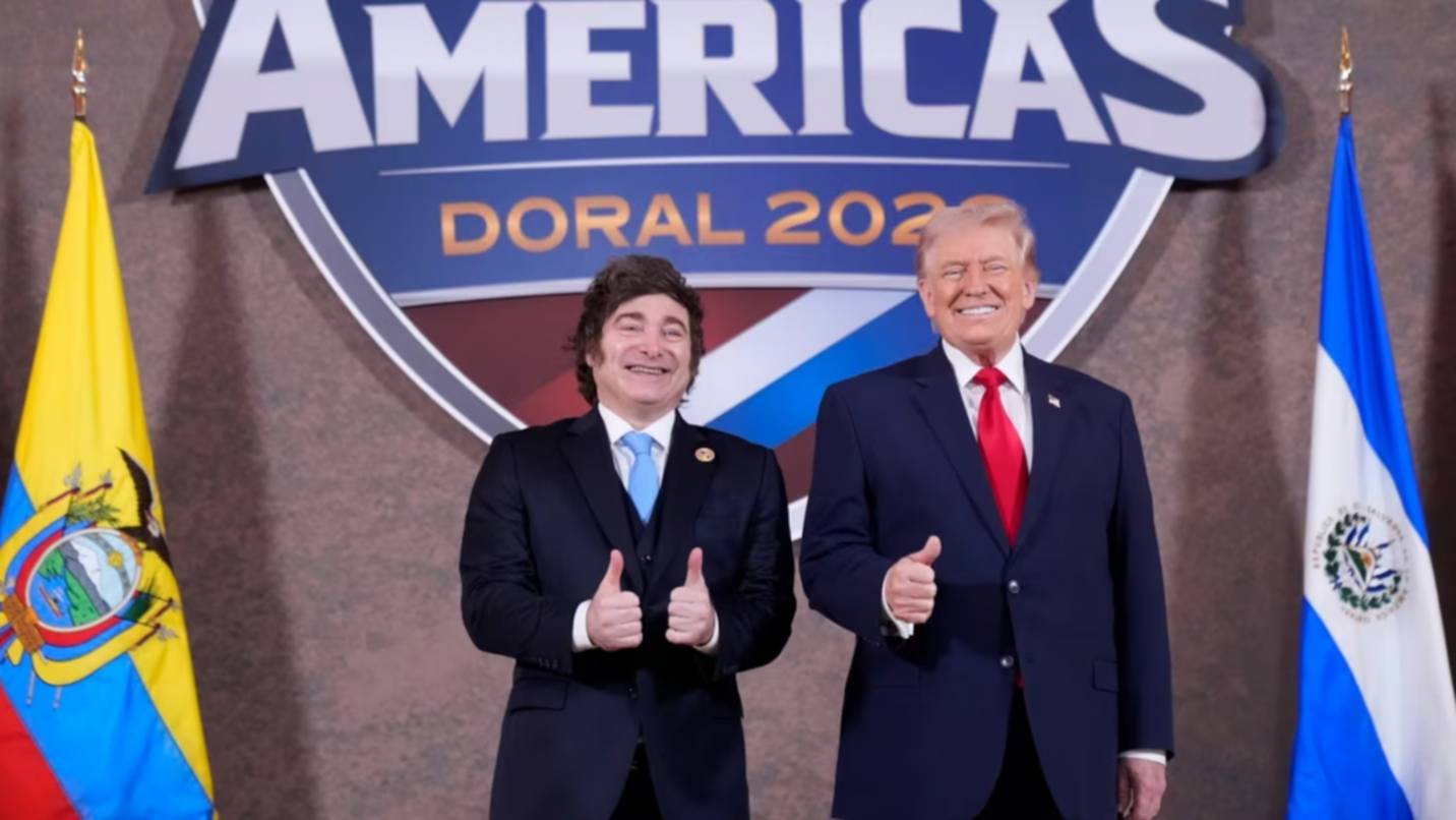 Milei evalúa enviar al Congreso la alianza regional militar que firmó con Donald Trump en Miami