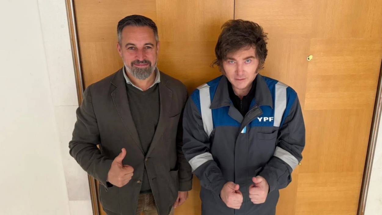 Milei se reunió con el referente de Vox en Madrid