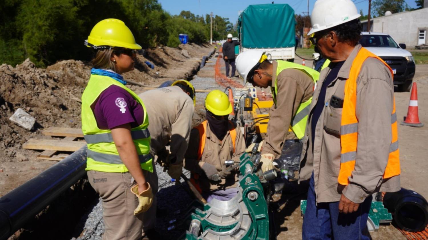 Se inició el recambio y ampliación de acueductos en General Daniel Cerri