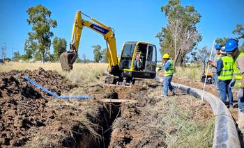 Reactivan una obra clave para el abastecimiento de agua