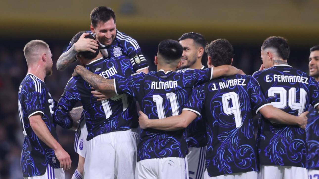 Se viene el Mundial: Argentina se despidió del país con un contundente 5 a 0 ante Zambia