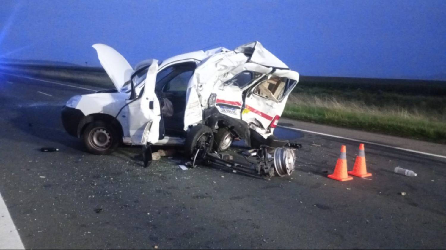 Choque múltiple en la Ruta 51 entre Frapal y Pringles