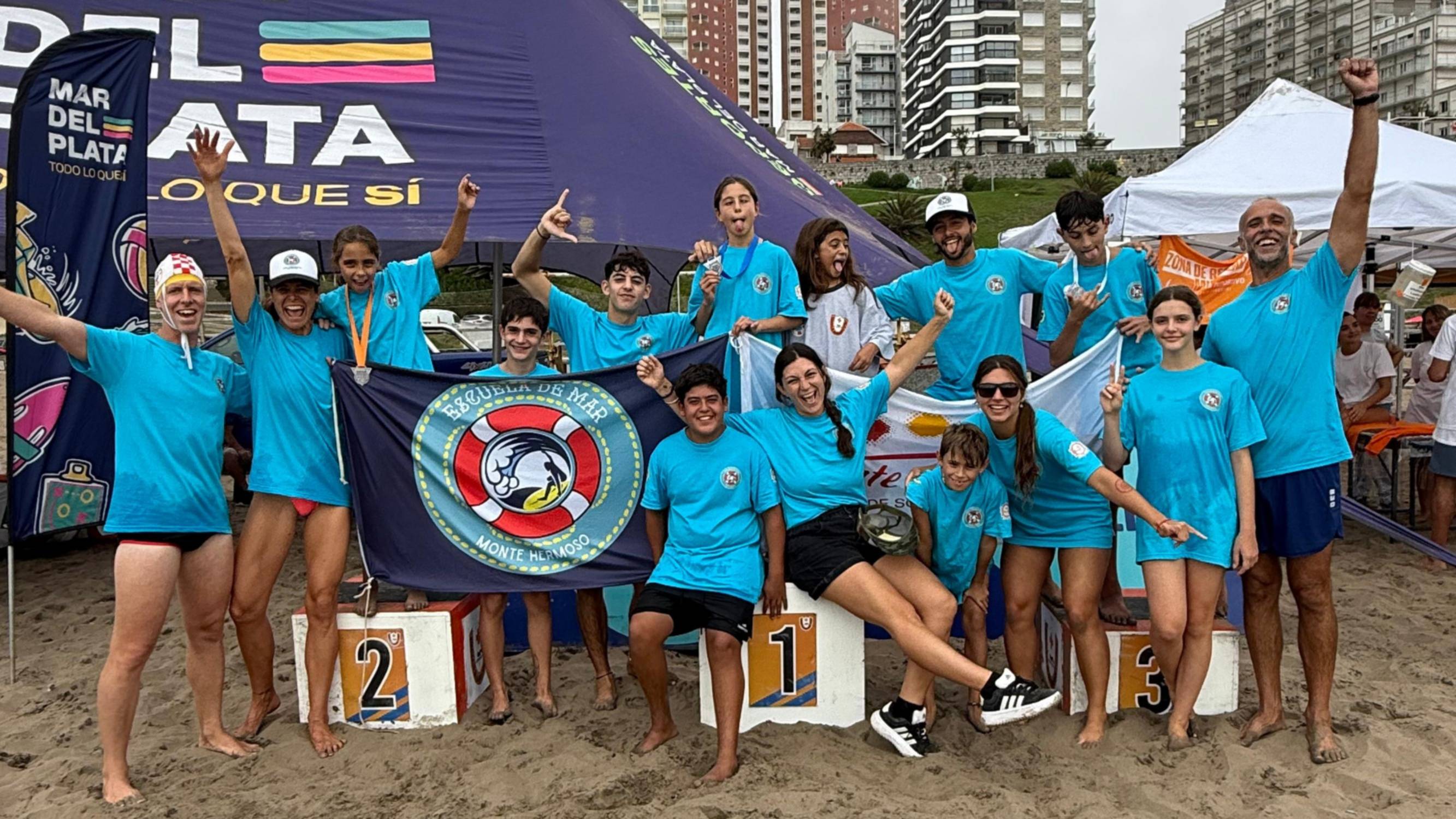 Monte Hermoso se subió al podio en el torneo argentino de Salvamento Acuático