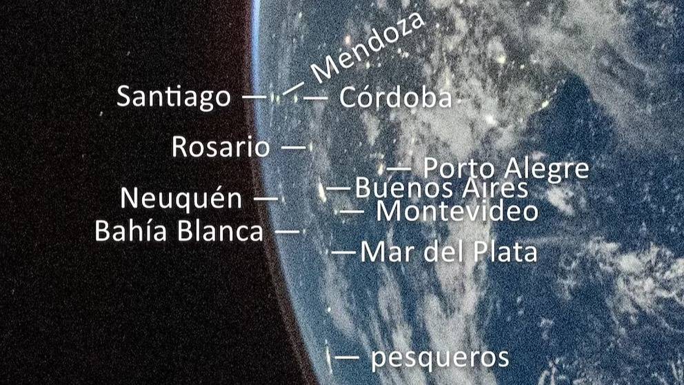 Bahía Blanca también aparece en la primera imagen de la Tierra tomada por la misión Artemis II