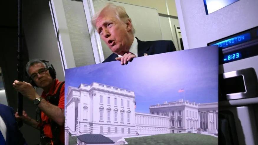 En plena guerra, Trump avanza con su salón de fiestas