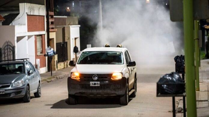 Tareas de fumigación en el distrito