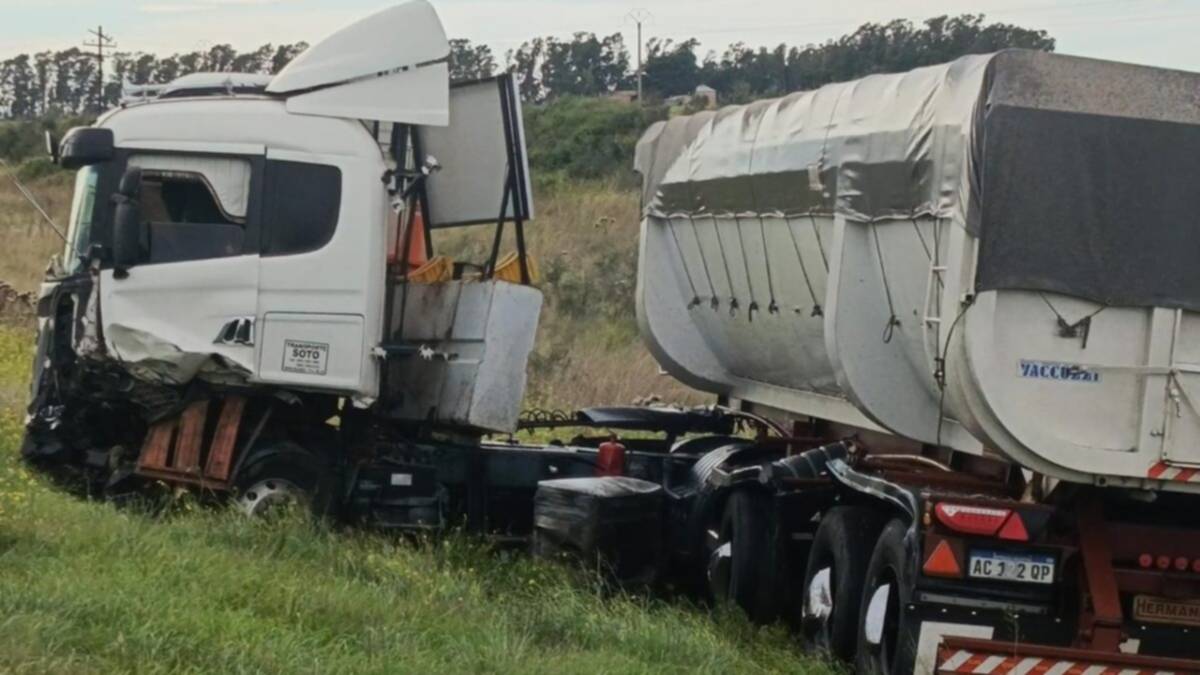 Ruta 3: choque sin heridos en la zona del puesto fitosanitario