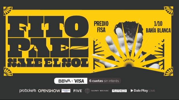 Fito Páez llega a Bahía y hoy arranca la preventa exclusiva