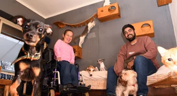 Lo lograron: Andrea Villar y su marido Kevin salvaron a sus 36 animales 