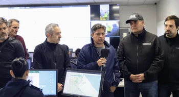 “El agua que cayó fue equivalente a la de Bahía", dijo Kicillof sobre las inundaciones en el norte bonaerense