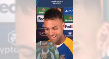 Inter ya prepara la final: el mensaje de Lautaro y su reacción al verse de niño con la camiseta de Villa Mitre