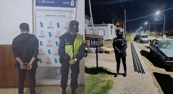 Lo detuvieron por el robo de materiales de construcción