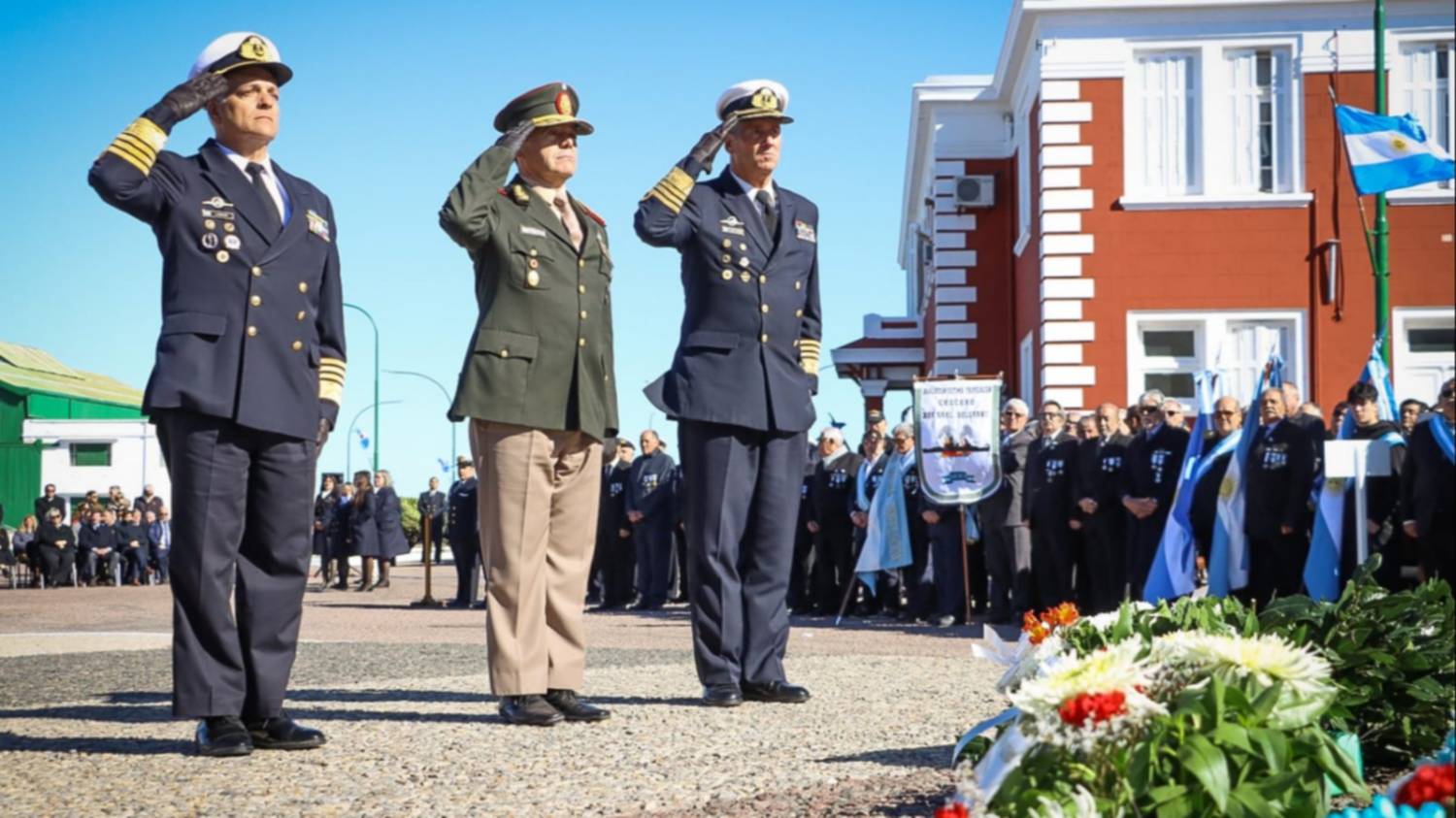 Se realizó el acto en homenaje a los caídos en Malvinas a 44 años del hundimiento del ARA General Belgrano