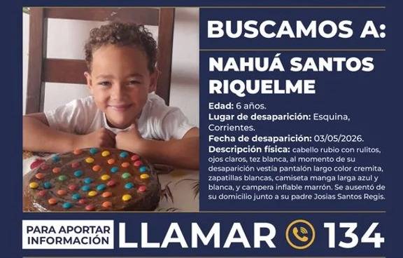 Activaron el Alerta Sofía por la desaparición de un niño de 6 años al que se lo llevó su padre en Corrientes