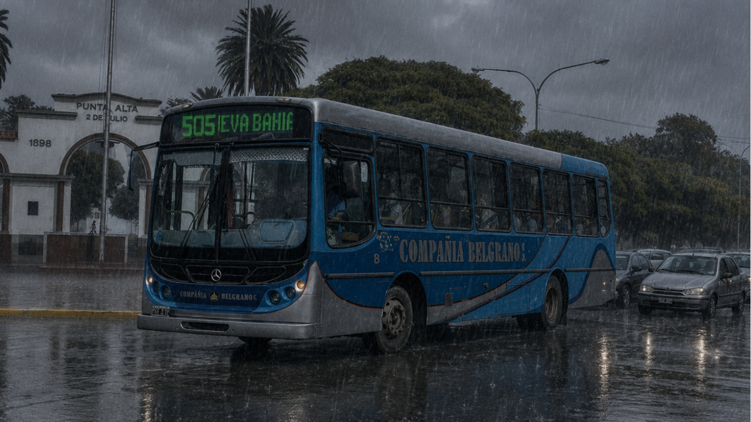 Sin colectivos en Punta Alta por alerta meteorológica