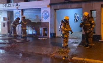Incendio en la sede de Pecifa Punta Alta