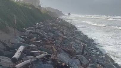 Pehuen Co: tuvo daños materiales sobre la costa a raíz del temporal