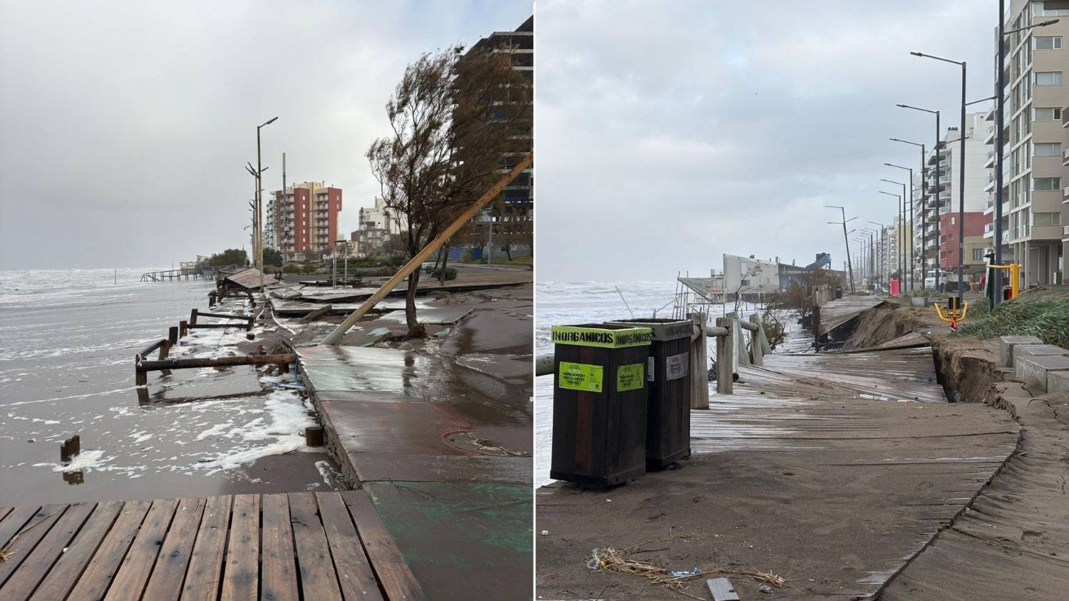 Temporal en Monte Hermoso: “Todavía estamos evaluando los daños”, dijo Arranz