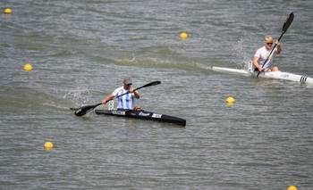 Agustín Vernice fue el argentino más destacado en la Copa del Mundo de canotaje de Hungría