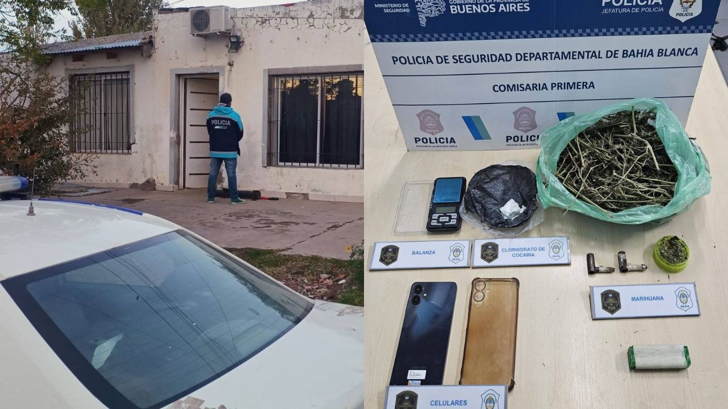 Lo detuvieron por balear a otro joven: también tenía droga en su casa