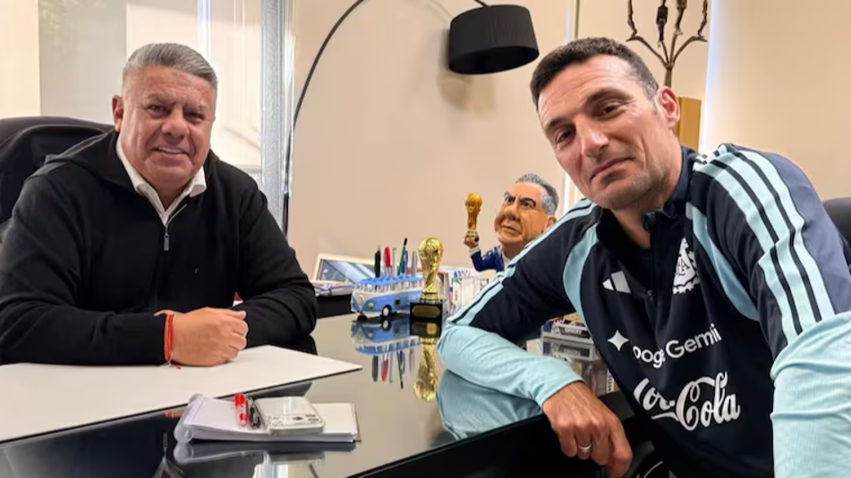 Lionel Scaloni se reunió con Claudio "Chiqui" Tapia: "Enfocados y en modo Mundial"