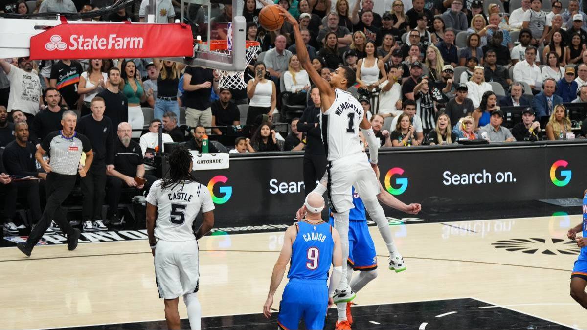 Los Spurs dejaron en apenas 82 puntos a Oklahoma y están 2-2 en la final del Oeste