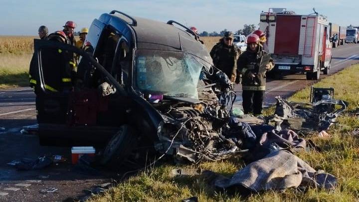 Identificaron a las víctimas del choque frontal en la ruta 33 