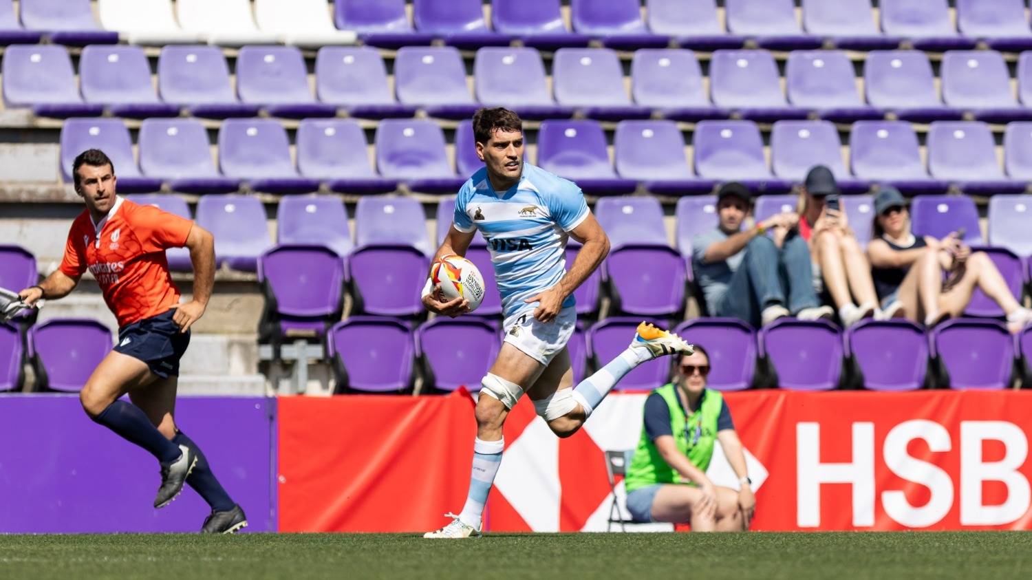 Goleada ante Uruguay y clasificación de Los Pumas 7s a cuartos en Valladolid