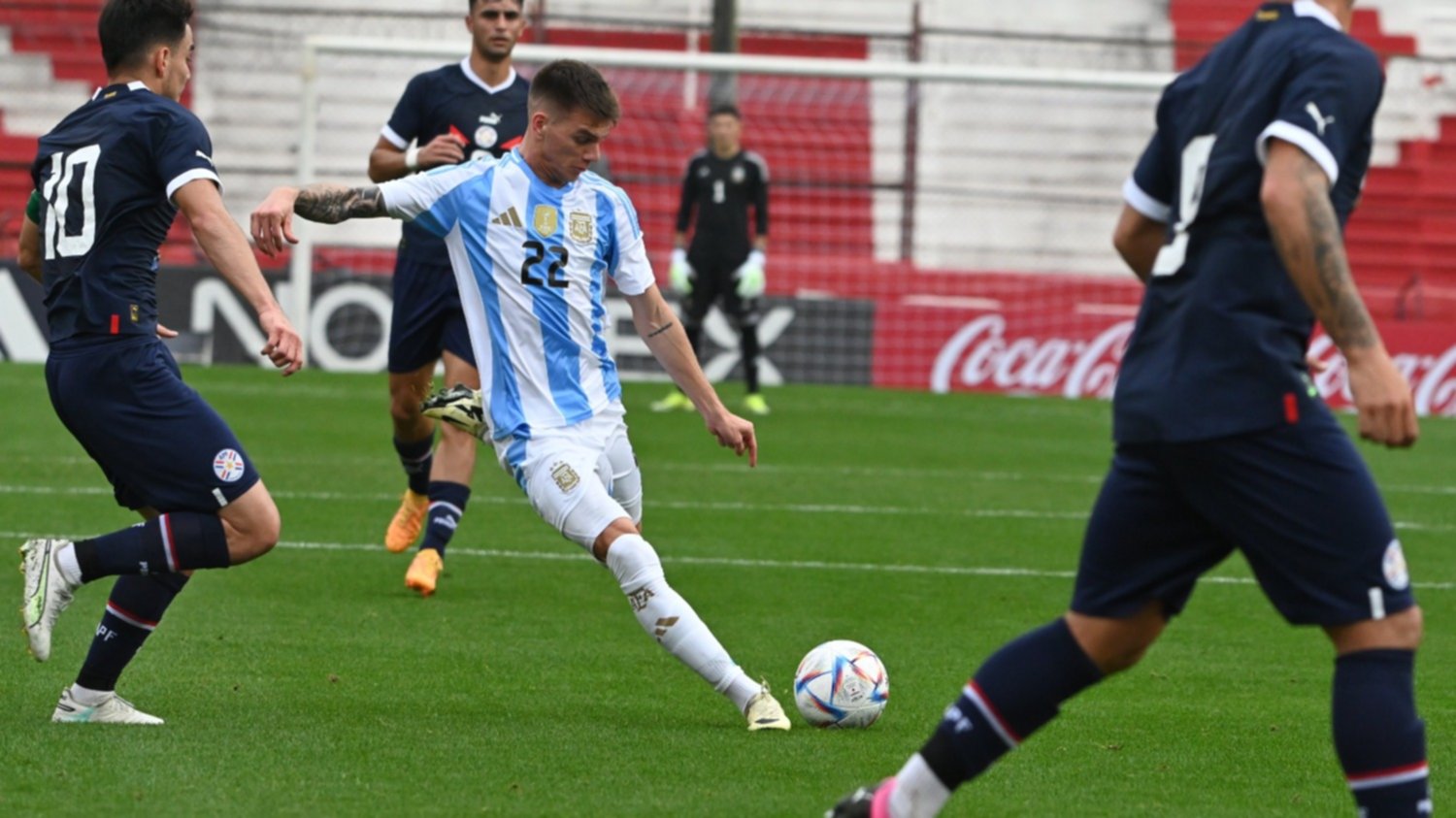 Con un golazo de Zenón, la sub 23 de Argentina le ganó un amistoso a Paraguay
