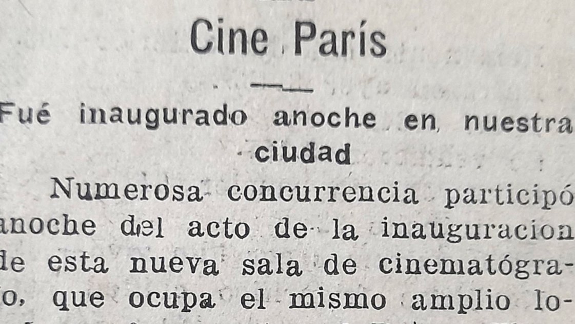 Cine París, antes que el Astral Cine París, antes que el Astral