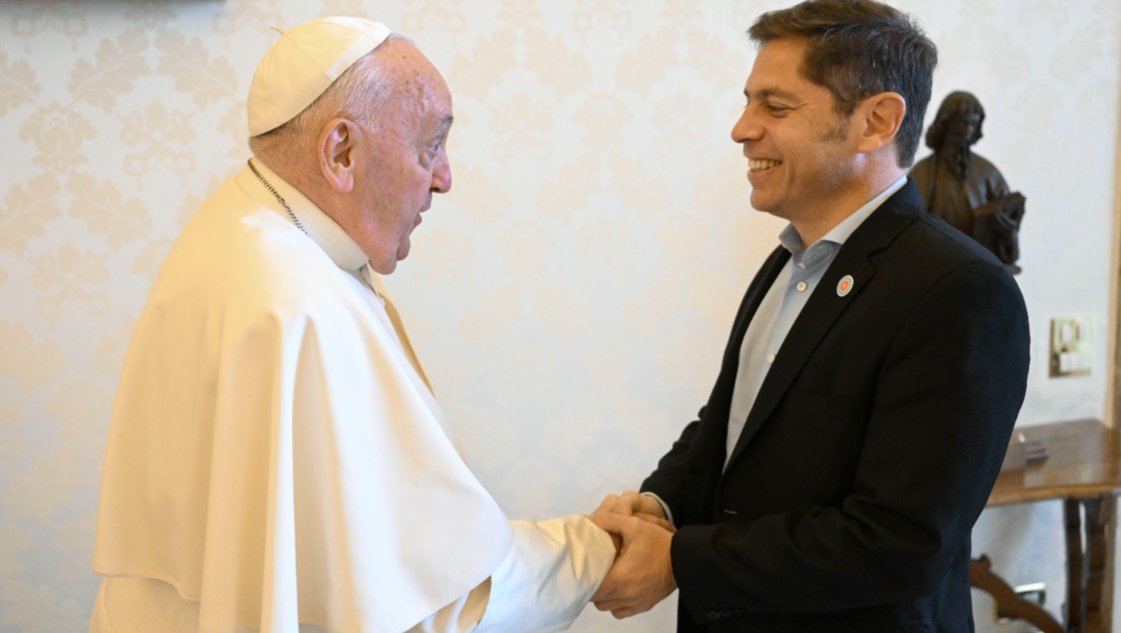 El papa Francisco y Axel Kicillof se reunieron en el Vaticano El papa Francisco y Axel Kicillof se reunieron en el Vaticano