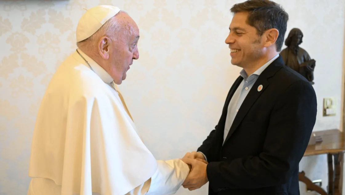 El papa Francisco y Axel Kicillof se reunieron en el Vaticano El papa Francisco y Axel Kicillof se reunieron en el Vaticano