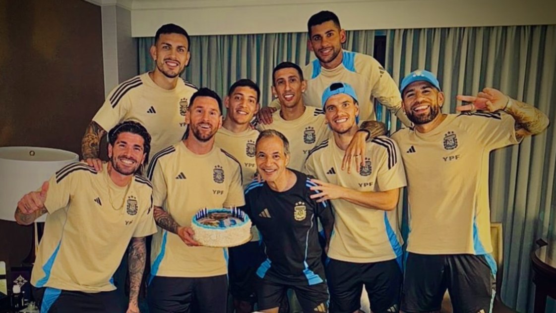 La publicación de Messi tras festejar otro cumpleaños con sus compañeros de Selección