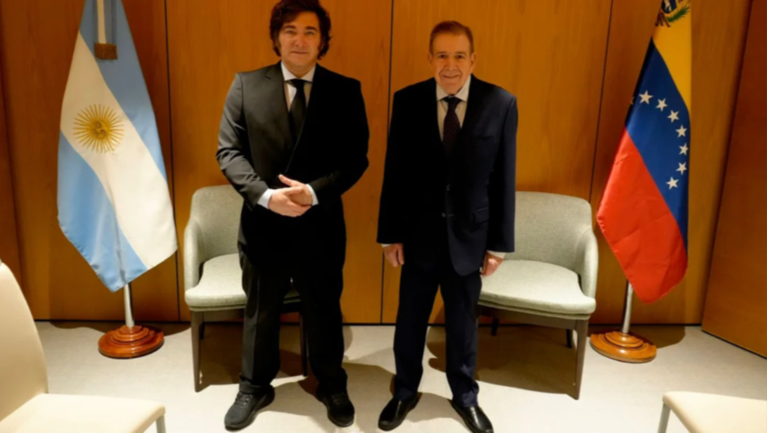 Javier Milei se reunió con Edmundo González Urrutia en Madrid
